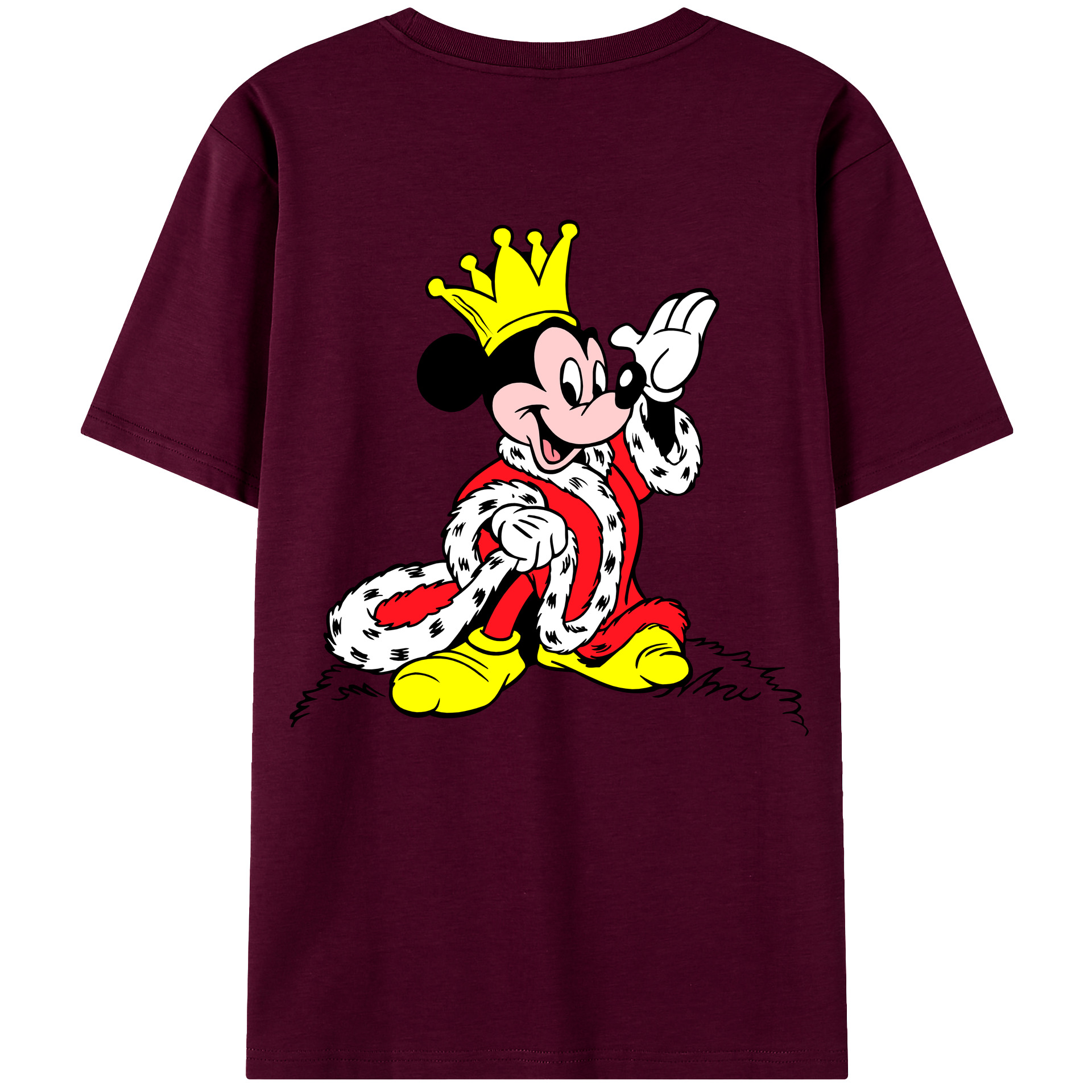 （画像用） ミッキーマウス Mickey Mouse レディース半袖Tシャツ(バックプリント)
